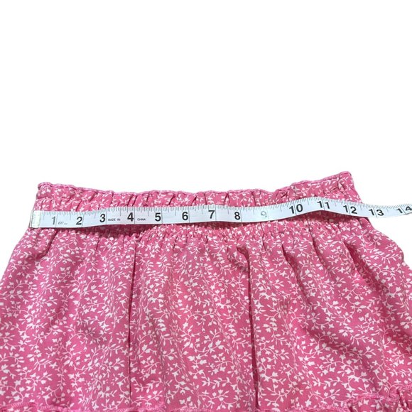 Women's SHEIN Pink Floral Ruffled Mini Skirt Size Small - Picture 3 of 4